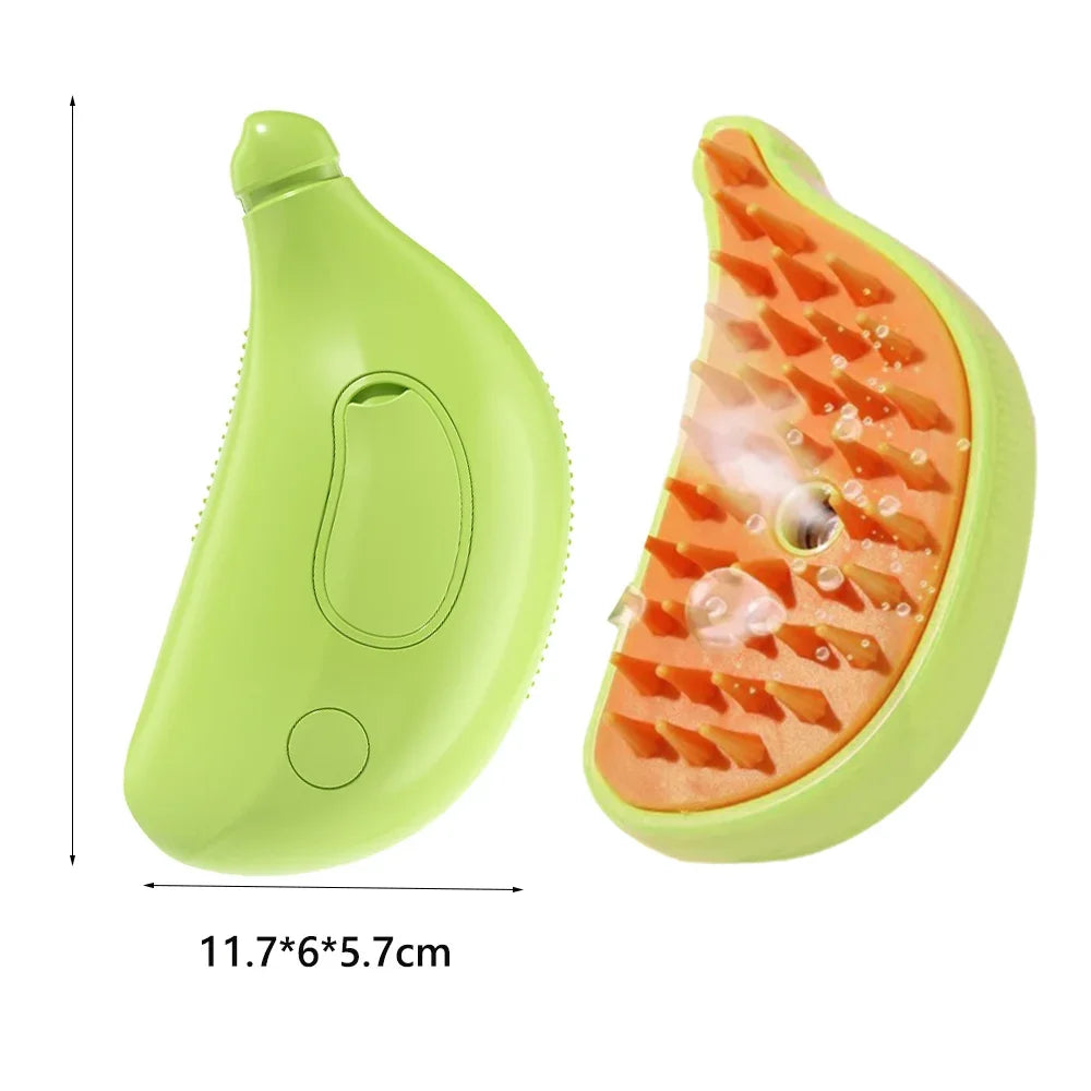 Rechargeable Pet Spray Brush for Long Hair Animals Cat Dog Massage Comb Steam Cleaning Hair Stuff Mascotas Grooming Accessories