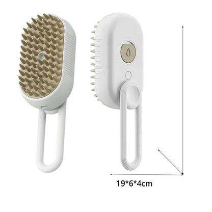 Rechargeable Pet Spray Brush for Long Hair Animals Cat Dog Massage Comb Steam Cleaning Hair Stuff Mascotas Grooming Accessories